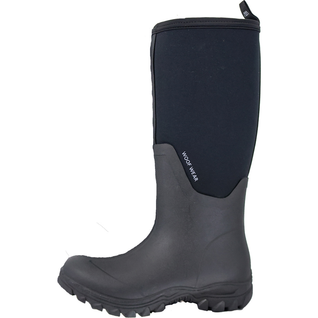 2025 Woof Wear Long Work Boot WF0040-BKBK - Black